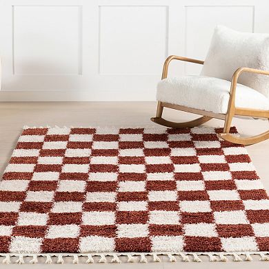 nuLOOM Carlisha Contemporary Checkered Area Rug