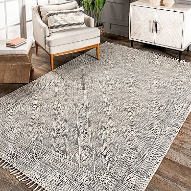 nuLOOM Flatweave Rita Moroccan Trellis Area Rug