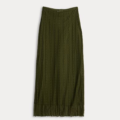 Juniors' Derek Heart Lace Maxi Skirt