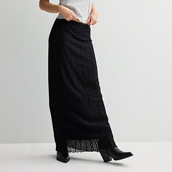 Juniors' Derek Heart Lace Maxi Skirt