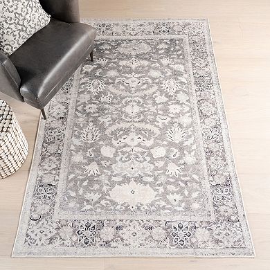 nuLOOM Florrie Medallion Machine Washable Area Rug