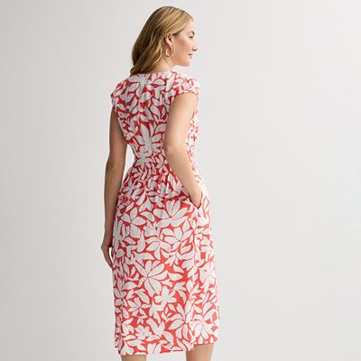 not formal dress Jayla Embroidery Eyelet Smocked Midi Dress main image 1