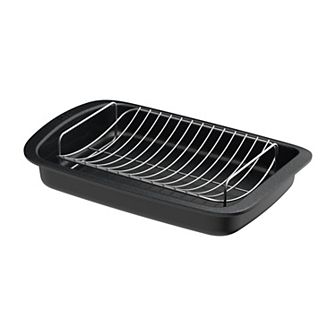 BergHOFF Leo Graphite Nonstick Recycled Cast Aluminum Roaster with Removable Rack