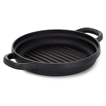 BergHOFF Leo Graphite Enamel Cast Iron Round 10.25 in Grill Pan