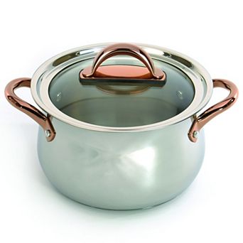 BergHOFF Ouro Gold 18/10 Stainless Steel 9.5" 8.1-qt Stockpot with Glass Lid