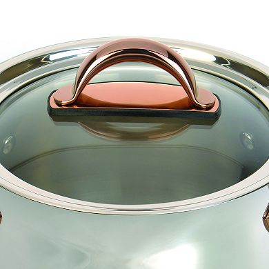 BergHOFF Ouro Gold 18/10 Stainless Steel 9.5" 8.1qt. Stockpot with Glass Lid