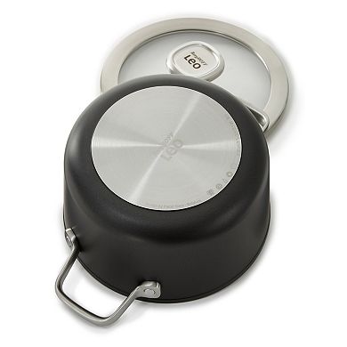 BergHOFF 8-in. Leo Graphite Nonstick Recycled Aluminum 3.3-qt. Stockpot With Glass Lid