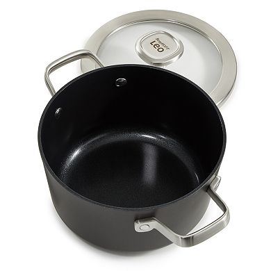 BergHOFF 8-in. Leo Graphite Nonstick Recycled Aluminum 3.3-qt. Stockpot With Glass Lid