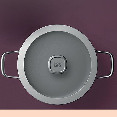 BergHOFF 8-in. Leo Graphite Nonstick Recycled Aluminum 3.3-qt. Stockpot With Glass Lid