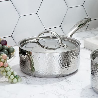 BergHOFF Vintage Tri-Ply 18/10 Stainless Steel 2-qut. Saucepan with Lid