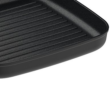 BergHOFF Leo Graphite Nonstick Recycled Ceramic 11-in. Grill Pan