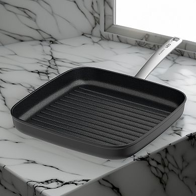 BergHOFF Leo Graphite Nonstick Recycled Ceramic 11-in. Grill Pan