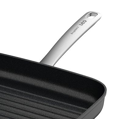 BergHOFF Leo Graphite Nonstick Recycled Ceramic 11-in. Grill Pan