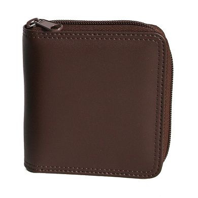 Royce Leather Zip-Around Wallet