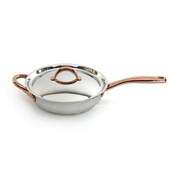 BergHOFF Ouro Gold 18/10 Stainless Steel 9.5" 3.1-qt Deep Skillet with Stainless Steel Lid