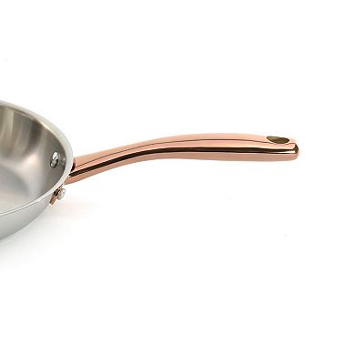 BergHOFF Ouro Gold 18/10 Stainless Steel 9.5" 3.1qt. Deep Skillet with Stainless Steel Lid