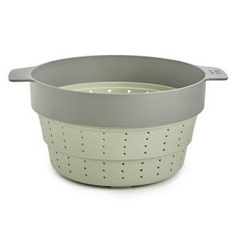 BergHOFF Balance Nonstick 10 in Recycled Silicone Collapsible Steamer Basket & Strainer