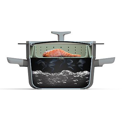 BergHOFF Balance Nonstick 10-in. Recycled Silicone Collapsible Steamer Basket & Strainer