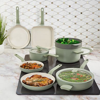 BergHOFF Balance Nonstick 10-in. Recycled Silicone Collapsible Steamer Basket & Strainer