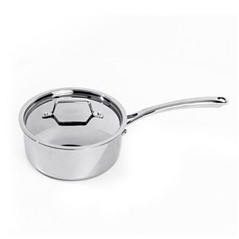 BergHOFF Professional Tri-Ply 18/10 Stainless Steel 8 in 3.3-qt Saucepan with Lid
