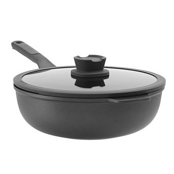 BergHOFF Leo Stone+ Nonstick Ceramic 11 in 4.6-qt Wok Pan with Lid