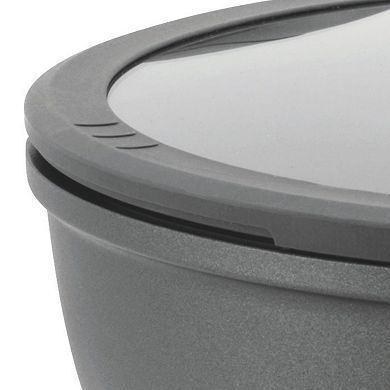 BergHOFF Leo Stone+ Nonstick Ceramic 11-in. 4.6-qt. Wok Pan with Lid