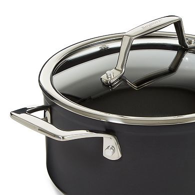 BergHOFF Essentials Nonstick Hard Anodized 10" Stockpot 5.3qt. With Glass Lid