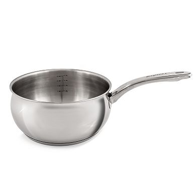 BergHOFF Belly Shape 18/10 Stainless Steel 8-in. 3.2-qt. Saucepan with Lid