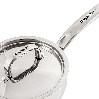 BergHOFF Belly Shape 18/10 Stainless Steel 8-in. 3.2-qt. Saucepan with Lid