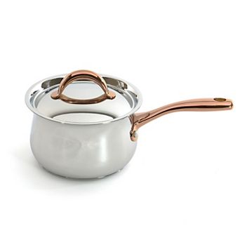 BergHOFF Ouro Gold 18/10 Stainless Steel 6.25" 2.5-qt Saucepan with Stainless Steel Lid