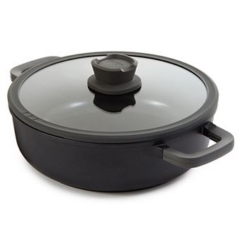 BergHOFF Leo Stone+ Nonstick Ceramic 2-Handle 11 in 5-qt Saute Pan with Lid