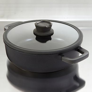 BergHOFF Leo Stone+ Nonstick Ceramic 2-Handle 11-in. 5-qt. Saute Pan with Lid