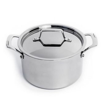 BergHOFF Professional Tri-Ply 18/10 Stainless Steel 8 in 4-qt Stockpot with Lid