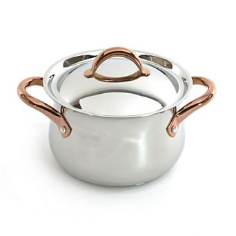 BergHOFF Ouro Gold 18/10 Stainless Steel 8 in 5-qt Stockpot with Lid