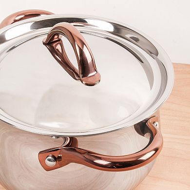 BergHOFF Ouro Gold 18/10 Stainless Steel 8-in. 5-qt. Stockpot with Lid
