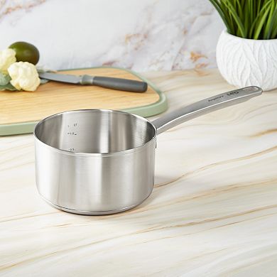 BergHOFF Leo Graphite Recycled 18/10 Stainless Steel Saucepan 6.25", 1.7qt.