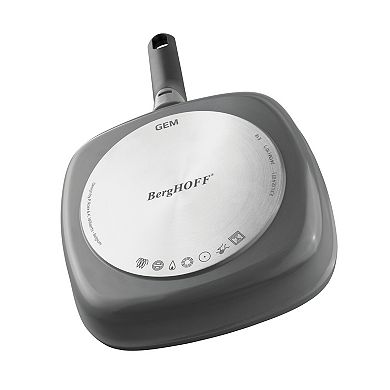 BergHOFF GEM 10-in. Non-Stick Detachable Handle Square Grill Pan