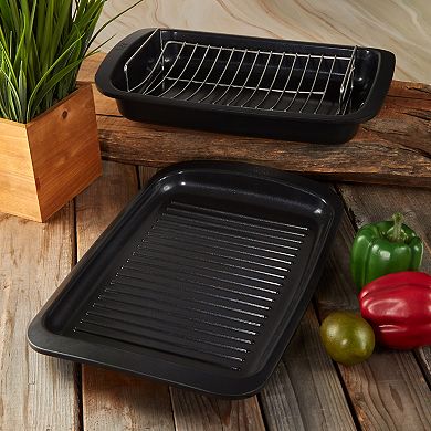 BergHOFF Leo Graphite Nonstick Cast Aluminum Teppanyaki Grill Plate