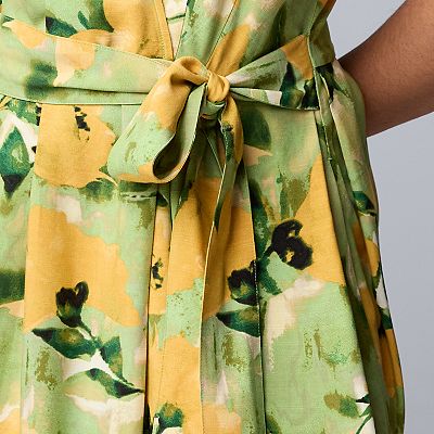 vera wang olive green dress Olive Green Vera Wang Chiffon Dress VeraWangHAUTE Spring 2024 Collection  Look Black Italian Silk