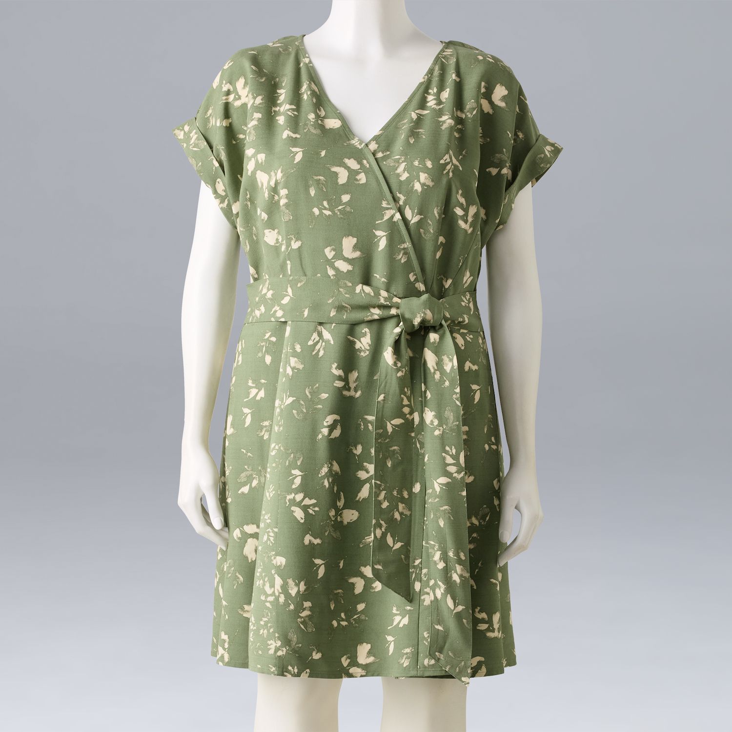 Женские платья Simply Vera Vera Wang Plus Size Simply Vera Vera Wang Wrap Tie-Front Dress