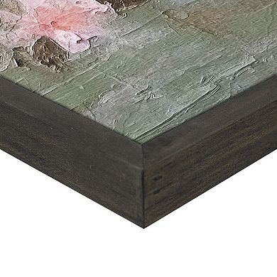 Cherry Blossom Bird Canvas Wall Art