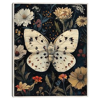 Midnight Moth 6 Canvas Wall Art