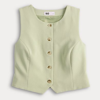 Juniors' SO® High Neck Vest