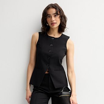 Juniors' SO® High Neck Longline Vest