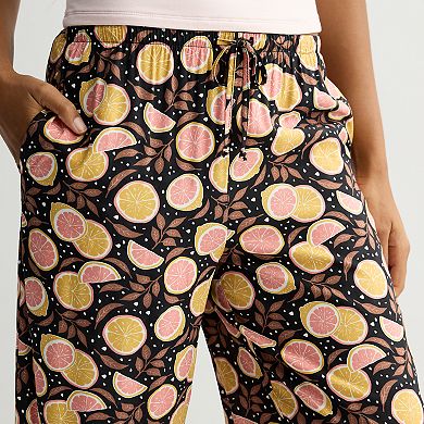 Juniors' Threads Of Luxx Printed Soft Pull On Pants