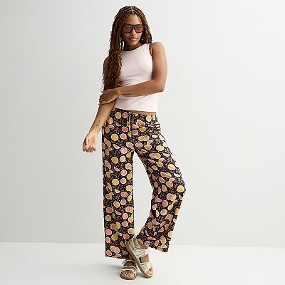 Juniors' Threads Of Luxx Printed Soft Pull On Pants