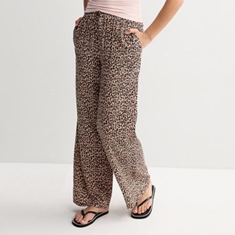 Juniors' Threads Of Luxx Printed Soft Pull On Pants