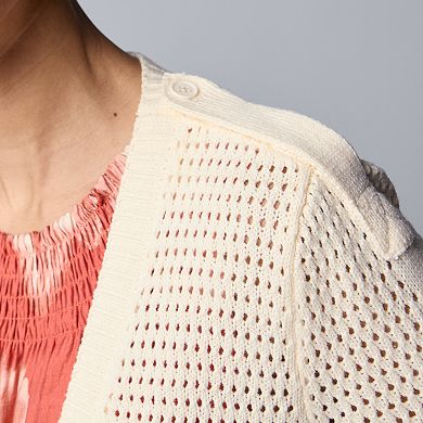 Women's Simply Vera Vera Wang Oversized Utility Cardigan