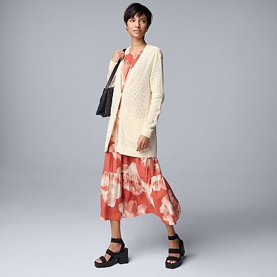 Women's Simply Vera Vera Wang Oversized Utility Cardigan