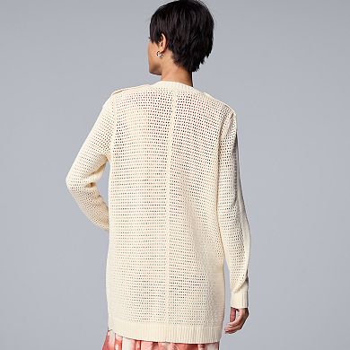 Women's Simply Vera Vera Wang Oversized Utility Cardigan